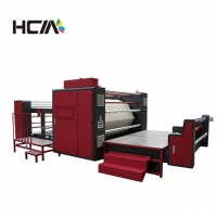 touch sceen panel sublimation calender printing press machine 